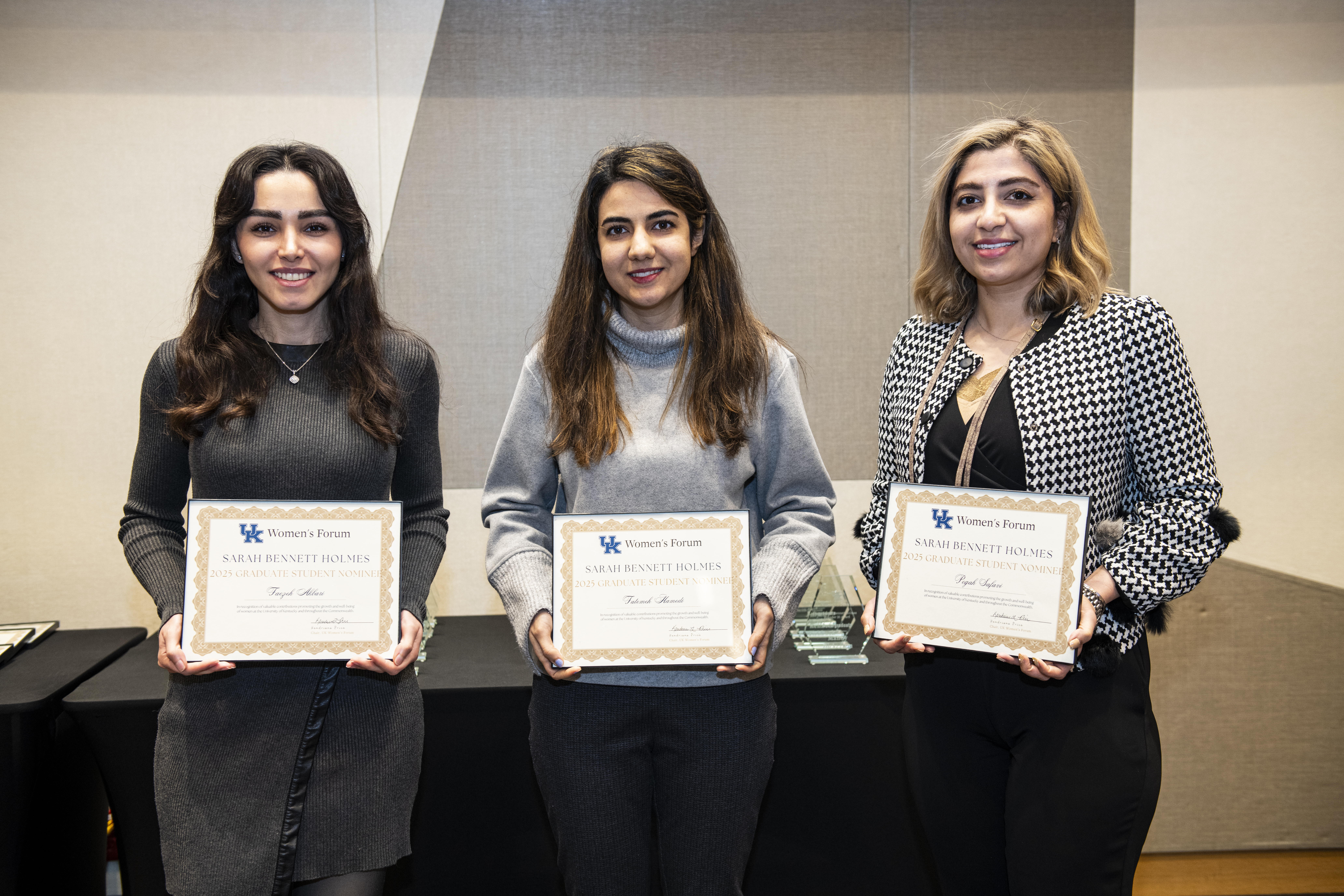 2025 Sarah Bennett Holmes Awards